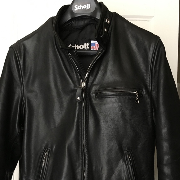 Schott 141 Motorcycle Jacket (Black, Size 38) - Picture 1 of 5